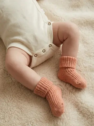 [PRÉ-COMMANDE] Chaussettes bébé en laine mérinos