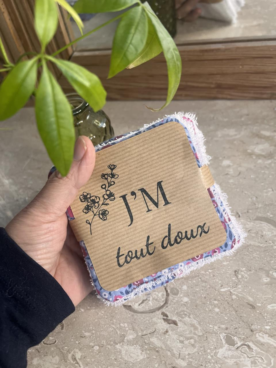 lingettes réutilisables pour bébé – lot de 10 lingettes en coton bio GOTS et éponge bambou – change écologique