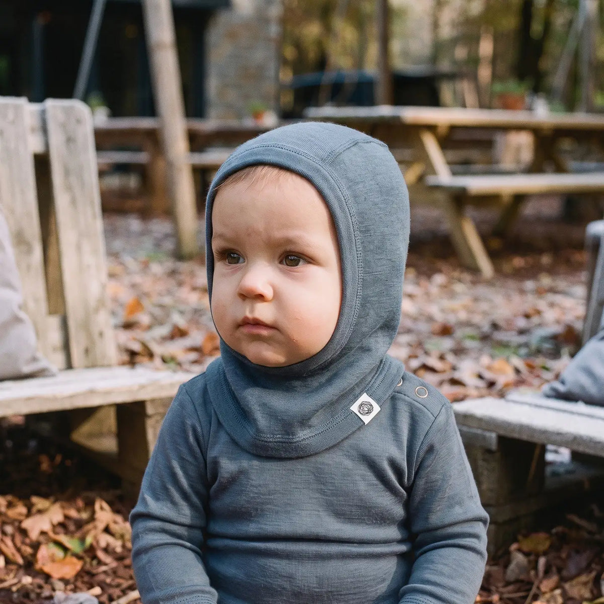 [PRÉ-COMMANDE] Cagoule enfant en laine mérinos