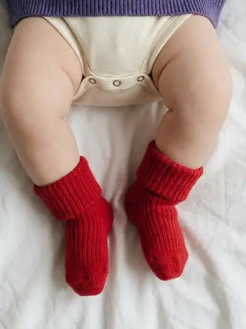 [PRÉ-COMMANDE] Chaussettes bébé en laine mérinos